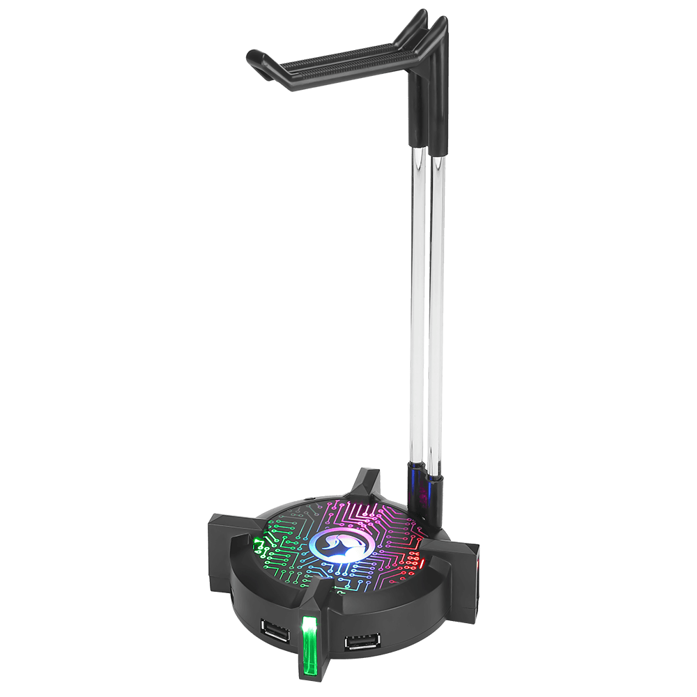 USB 3.0 4 Port Hub RGB Gaming Headset / Headphone Stand 300MB/s - BESTA